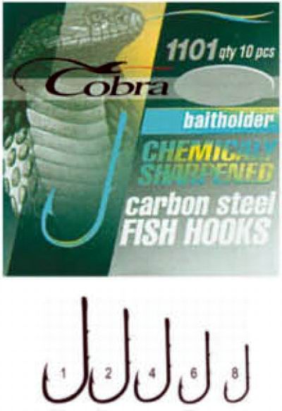Крючки Cobra серии BAITHOLDER
