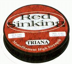 Тонущая леска Triana Red Sinking